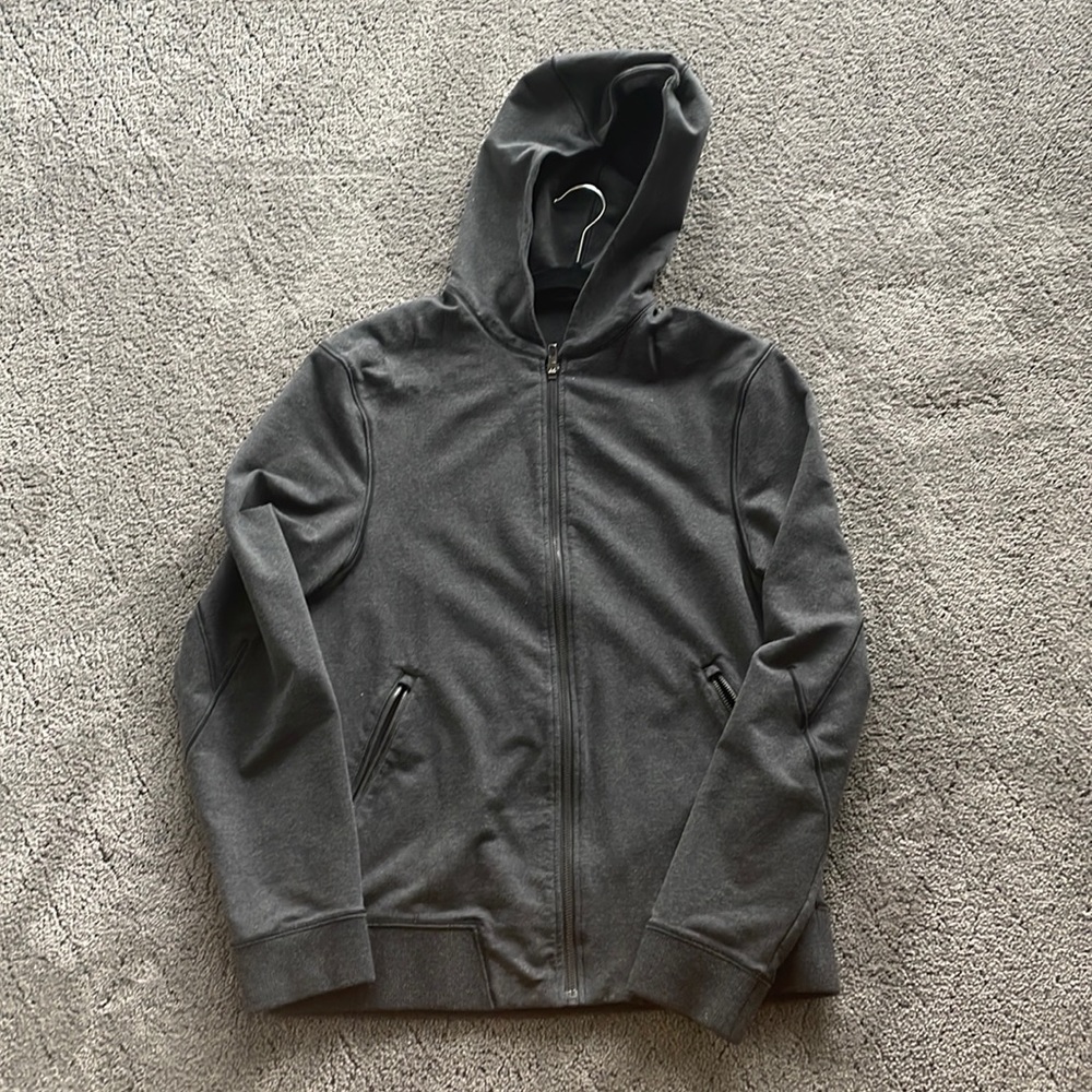 Lululemon dark grey zip up hoodie